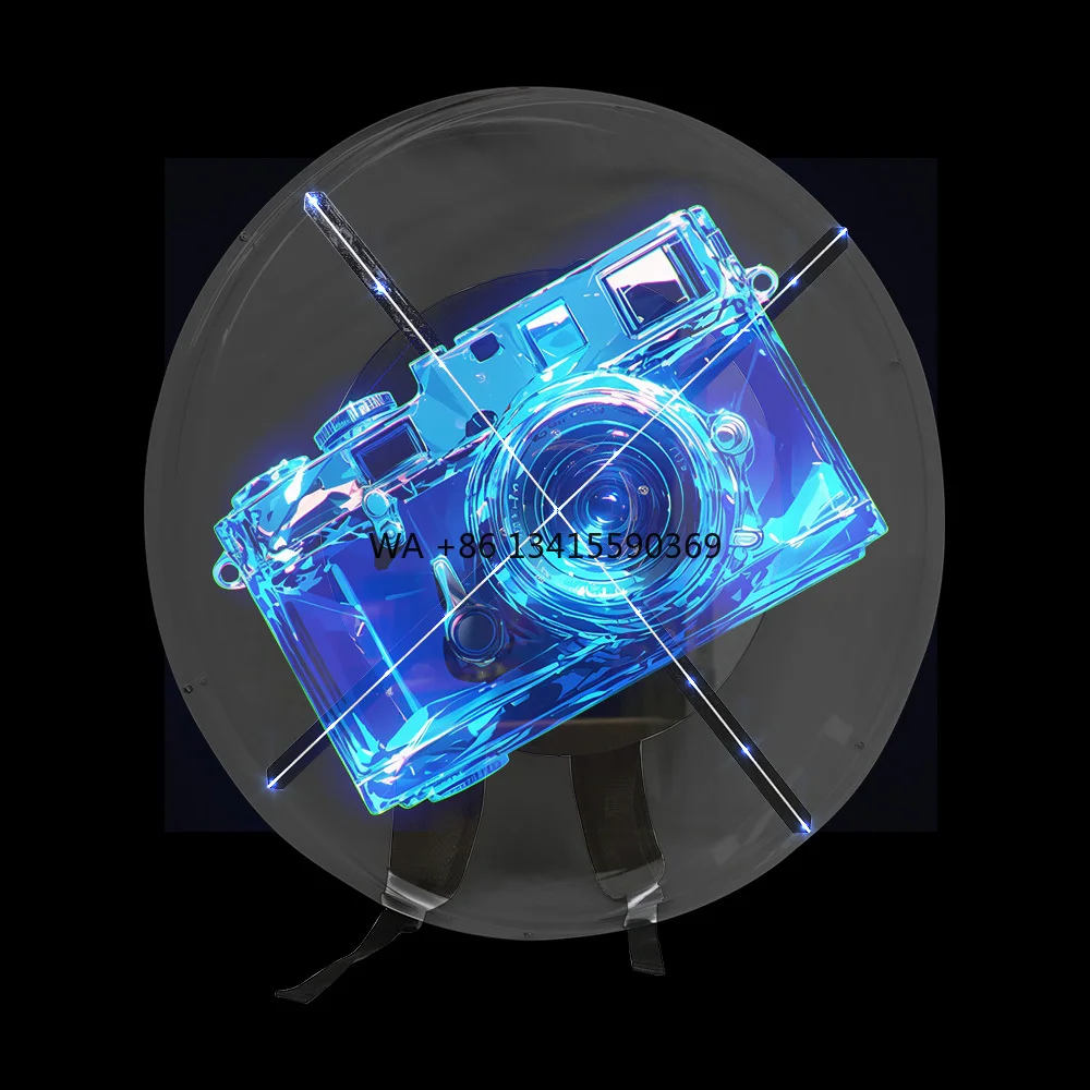 

3D Holographic LED Display Fan Backpack Mobile App Controlled for Effective Indoor Marketing Strategies in Various Settings
