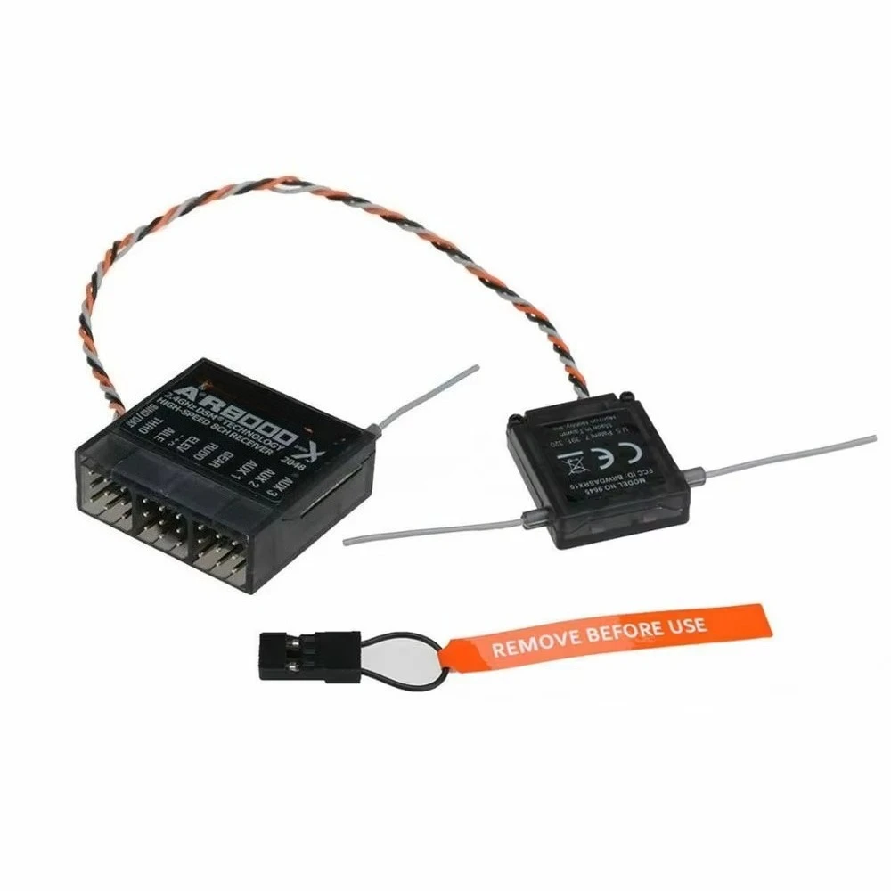 Spektrum AR8000 2.4GHz 8CH Receiver Support DSM2 DSMX W/ Extend Satellite for JR Spektrum RC DX7s DX8 DX9 Dx18 Transmitter