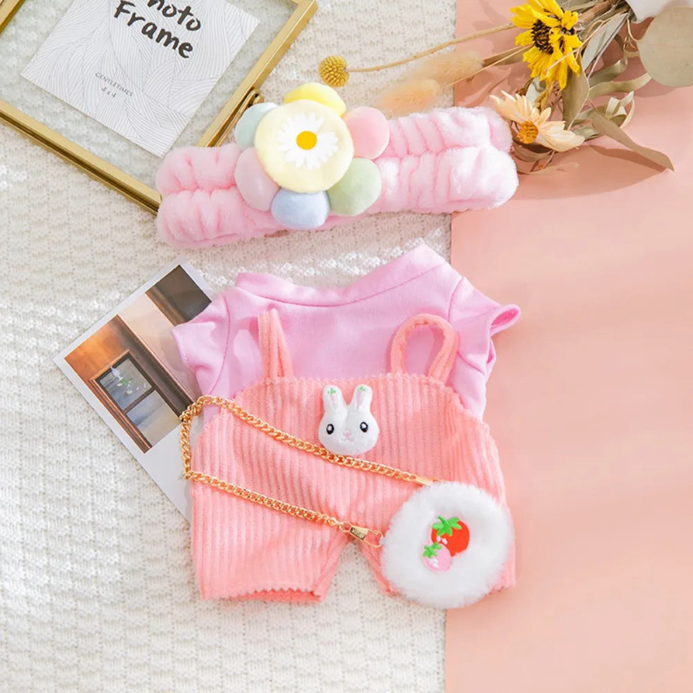 

Trendy 30cm Plush Dolls Clothes Fashion Collectible Yellow Duck Clothes Ornament Cute Cotton Doll Suit Set Children Toy