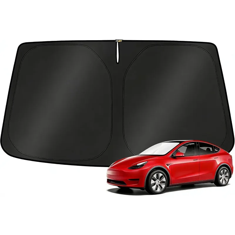 

Солнцезащитный козырек для лобового стекла Tesla Model Y/Model 3 2017-2026 Juniper 2024 Highland, складной, блокирует УФ-лучи, сохраняет прохладу в салоне автомобиля