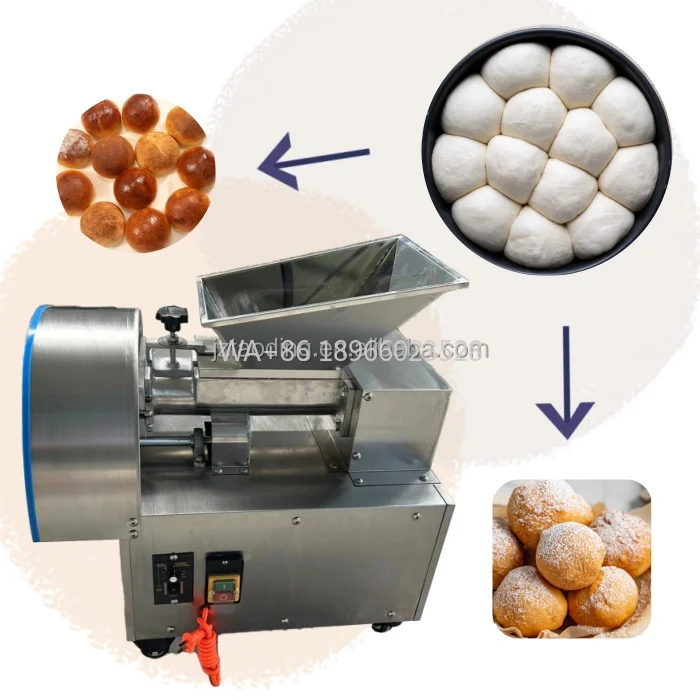 

Automatic Pizza Dough Divider Rounder Machine 110V 220V Bakery Small Dough Divider Cutter Bun Dough Ball Cutting Machine
