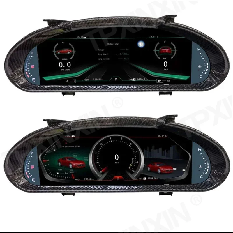 12.3 Linux System Car dashboard for Maserati GT/GC 2007-16 Gran Turismo Instrument Cluster Panel Modified And Upgraded Speed