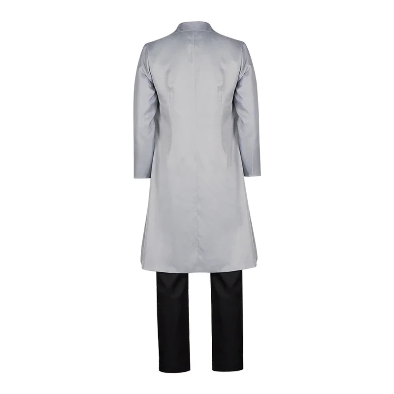 CosplayCommandos أنيمي مخلوق الدكتور الفوسفور تأثيري حلي معطف أبيض حزام علوي السراويل هالوين فانتازيا الكبار الرجال تنكر