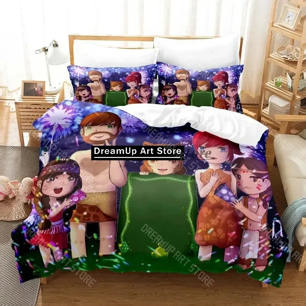 Exquisite 3D Print Mini World Bedding Set Single Twin Full Queen King Size Bed Set Aldult Kid Bedroom Duvetcover Sets