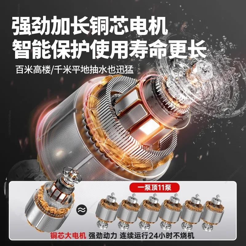 Stainless Steel 100QJ Borehole Submersible Pump 220V 380V Sand Proof High Lift Water Pump for Household & Farm Irrigation