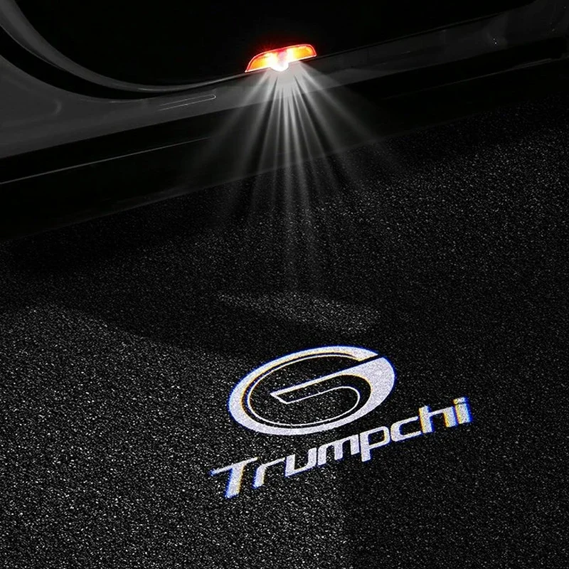 2PCS LED Car Door Welcome Lights for Trumpchi Logo GS7 GS8 M8 GA6 GM6 2019 2020 2021 2022 2023 Laser Ghost Shadow Projector Lamp