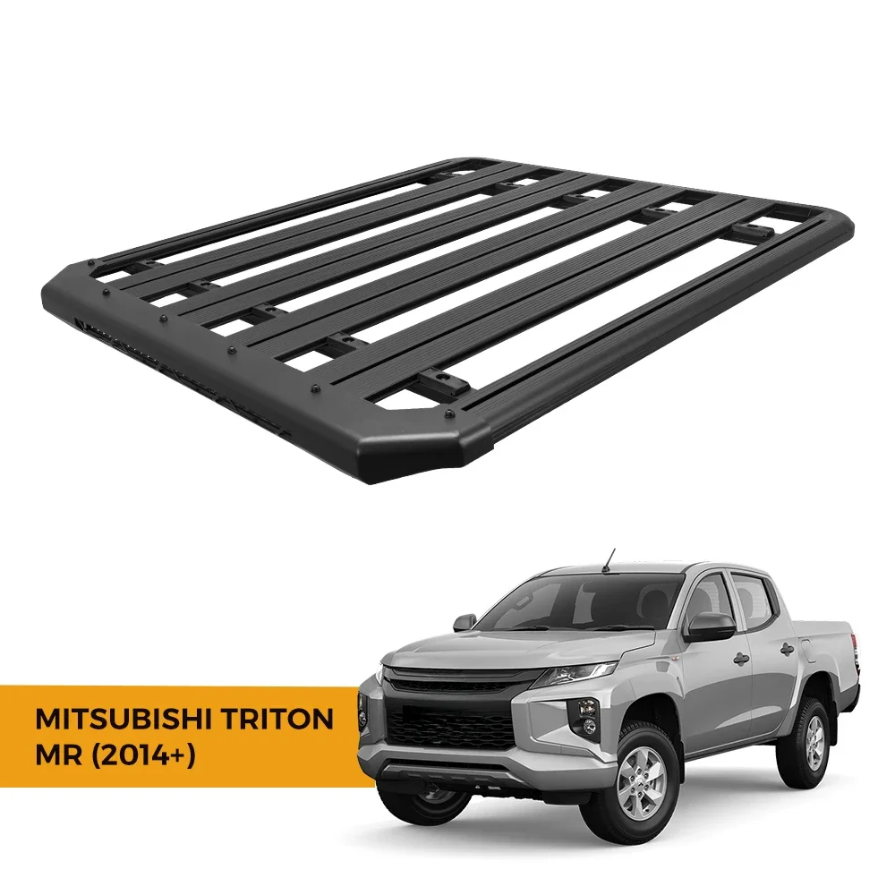 Multifunctional Detachable Black Aluminum Roof Rack Platform Car Luggage Rack For Mitsubishi Triton Mr 2014+