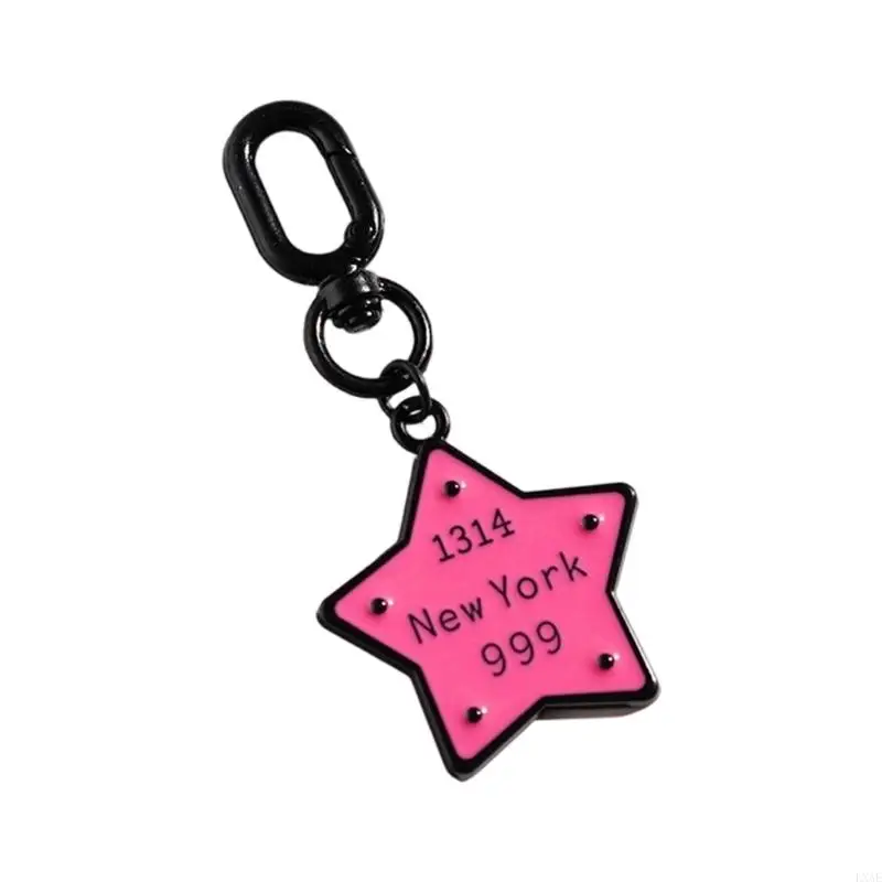  Unique Star Heart Keychain Retro Resin Design Decorative Gift For Friend