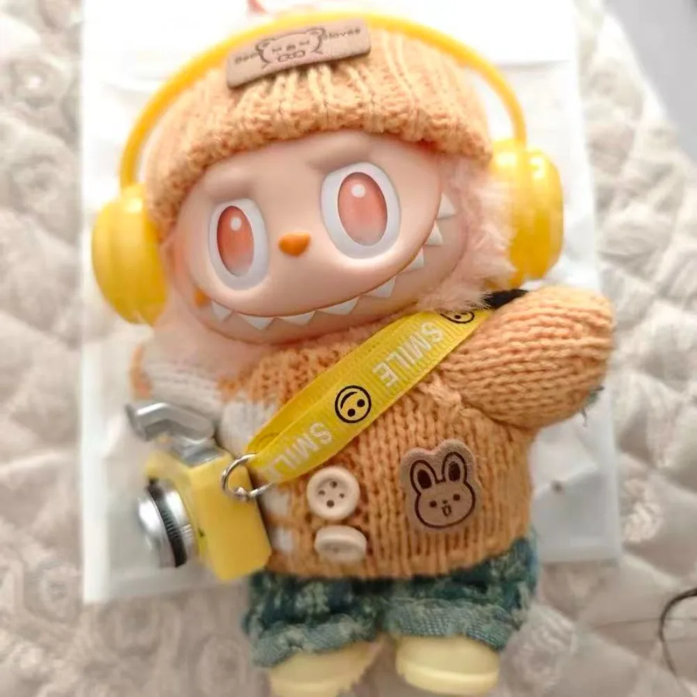 

Mini Doll'S Clothes Outfit Accessories For Korea Kpop Exo Labubu Idol V1 V2 striped sweater autumn and winter clothes Clothing