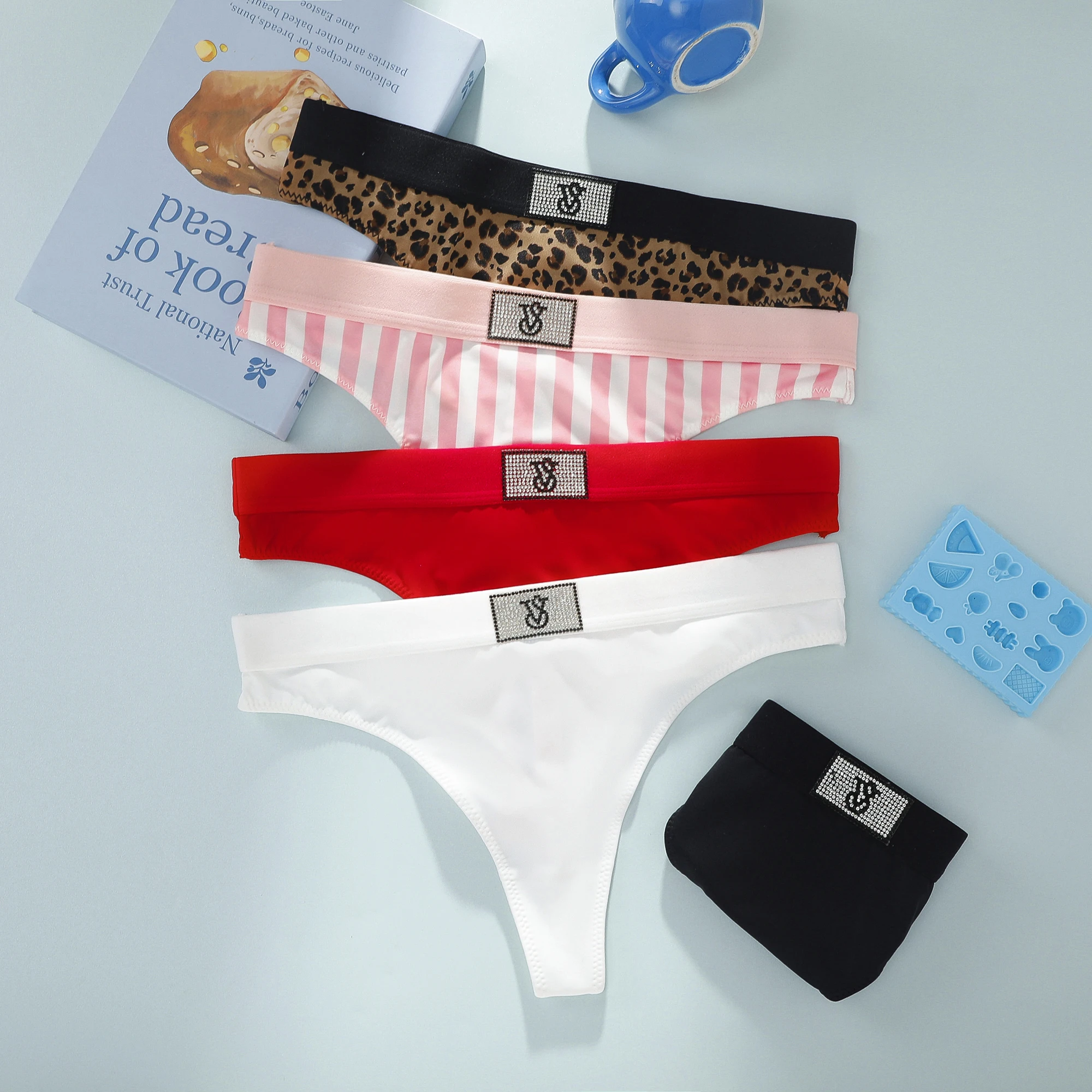 Seamless Lace High-Waist Thong Comfortable Breathable Women's Panty