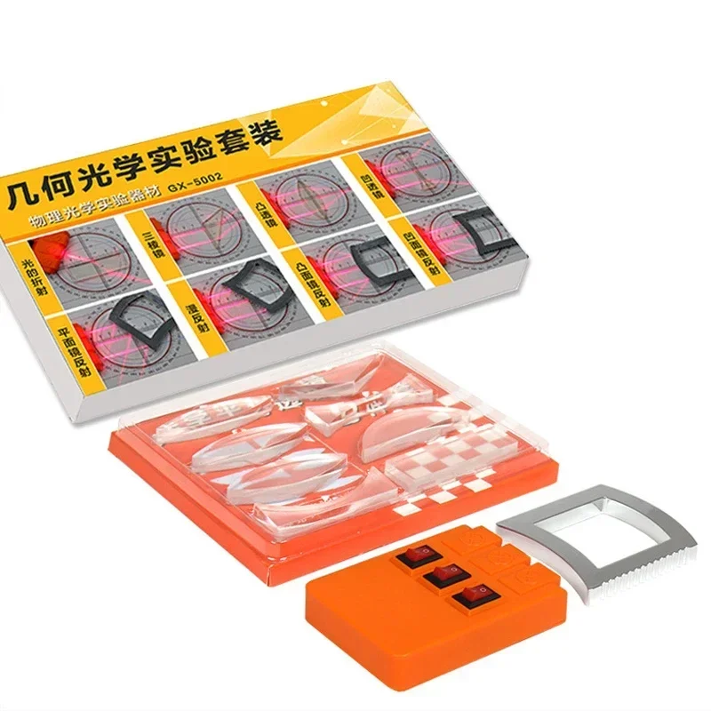 

Geometric Optics Experiment Set Optical Lens Kit Convex Concave Lens Light Refract Reflect Physics Teaching Kid Science Gift