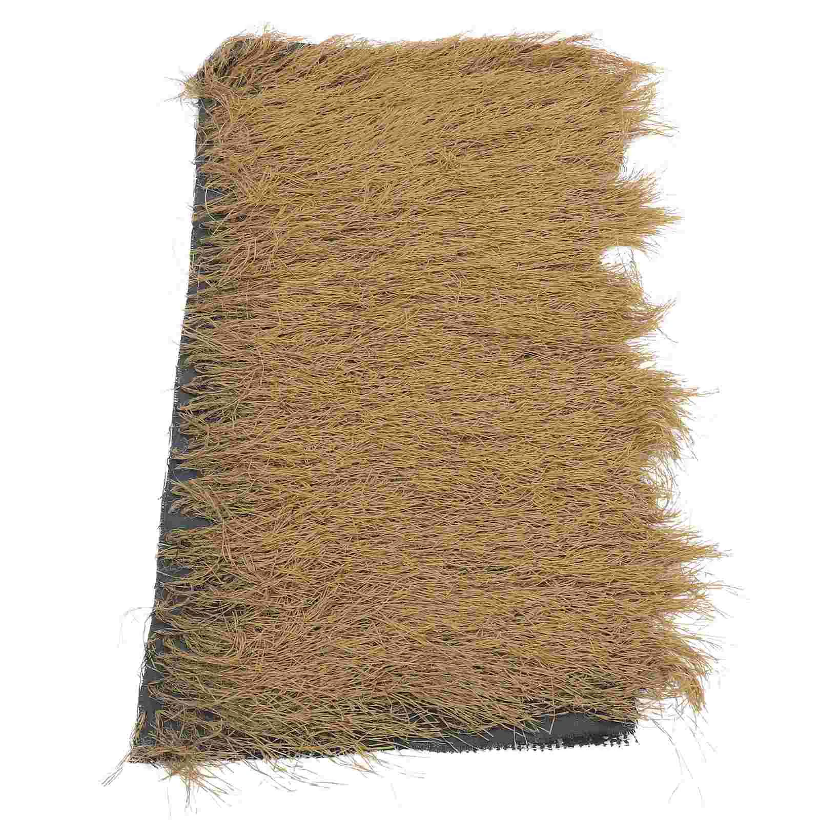 Curb Appeal Decor Thatched House Tiles Artificial Grass Fake Roofing The Fence Mexican Straw Rug