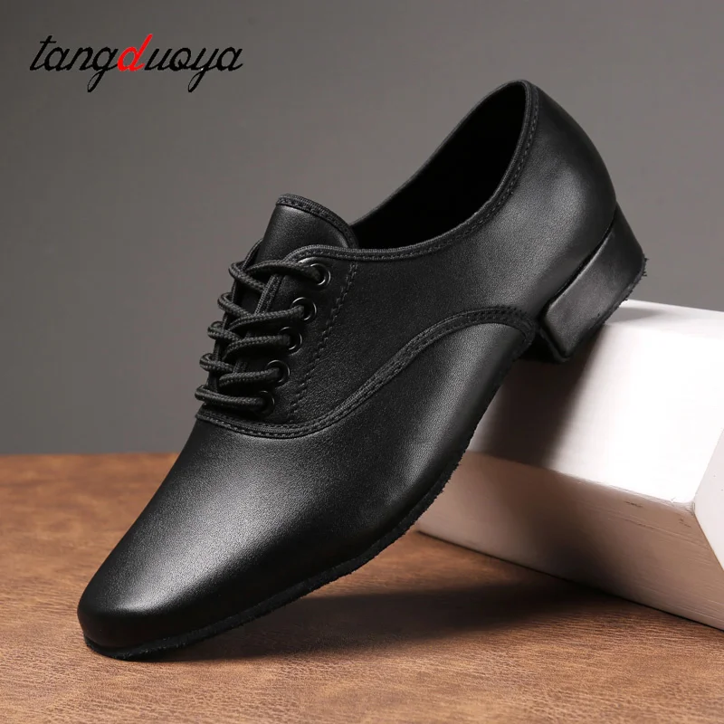 Male Sneaker Men New Leather Men's Latin Dance Shoes Modern Dance Hall Tango Man National Standard Ballroom Dance Shoes ﻿