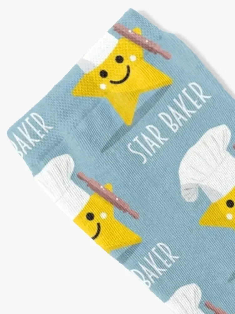 Cute Star Baker with Rolling Pin Socks gift winter Men's Boy Child Socks Women's