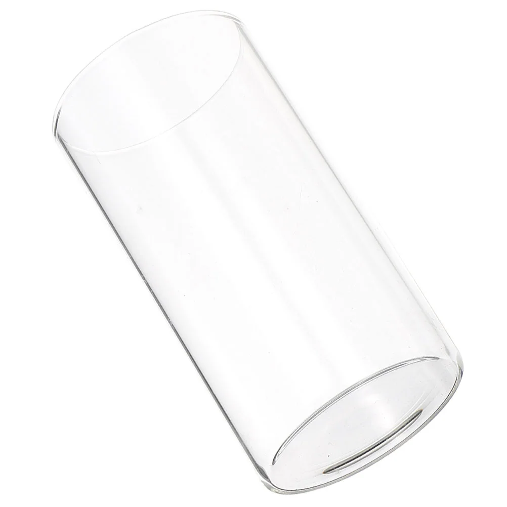

Glass Cup Clear Holder Cylinder Candleholders Supply Decoration For Pillar Candles Tube Cover Candlesticks