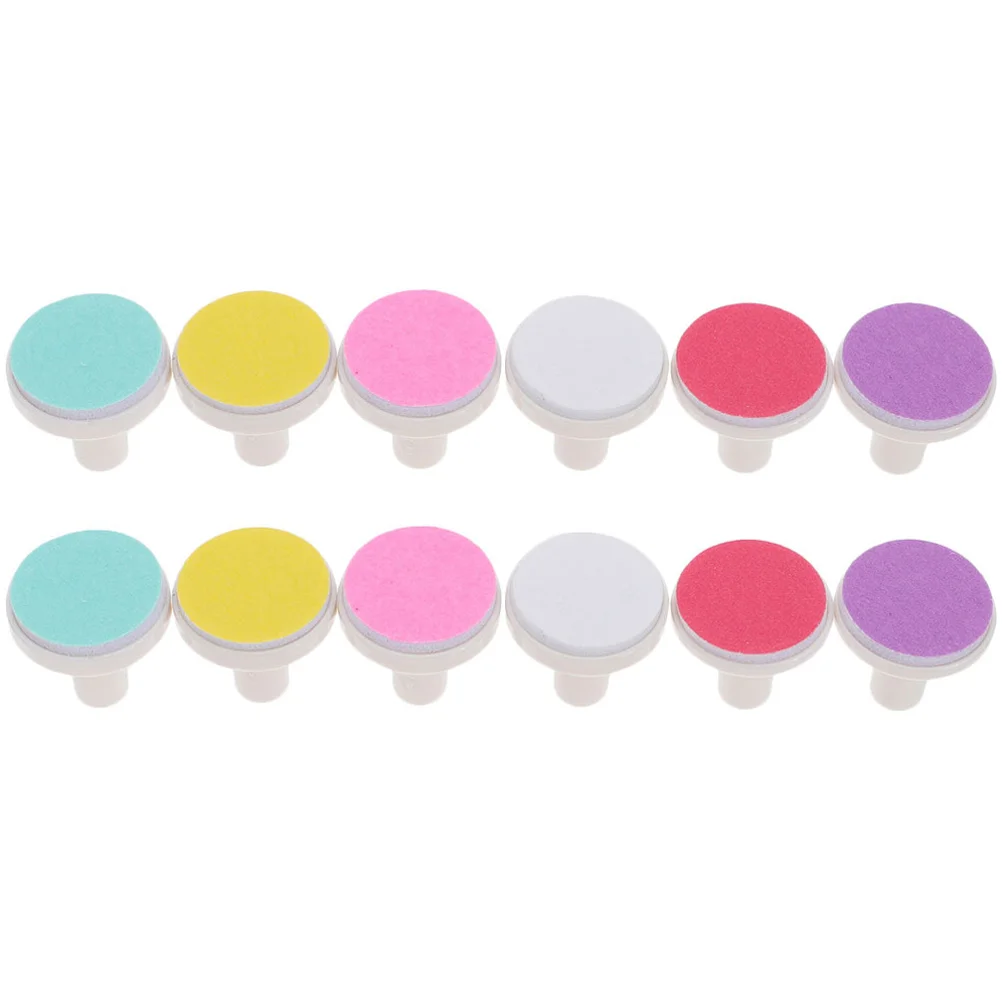 

12 Pcs Grinding Head Baby Nail Accessory Heads Kids Tools Pads Electric File Infant Component