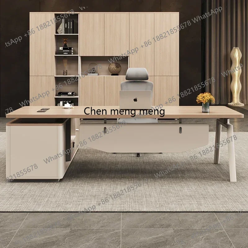 

Роскошный офисный стол руководителя с выдвижными ящиками, современный угловой компьютерный стол для менеджера/супервайзера, офисная мебель