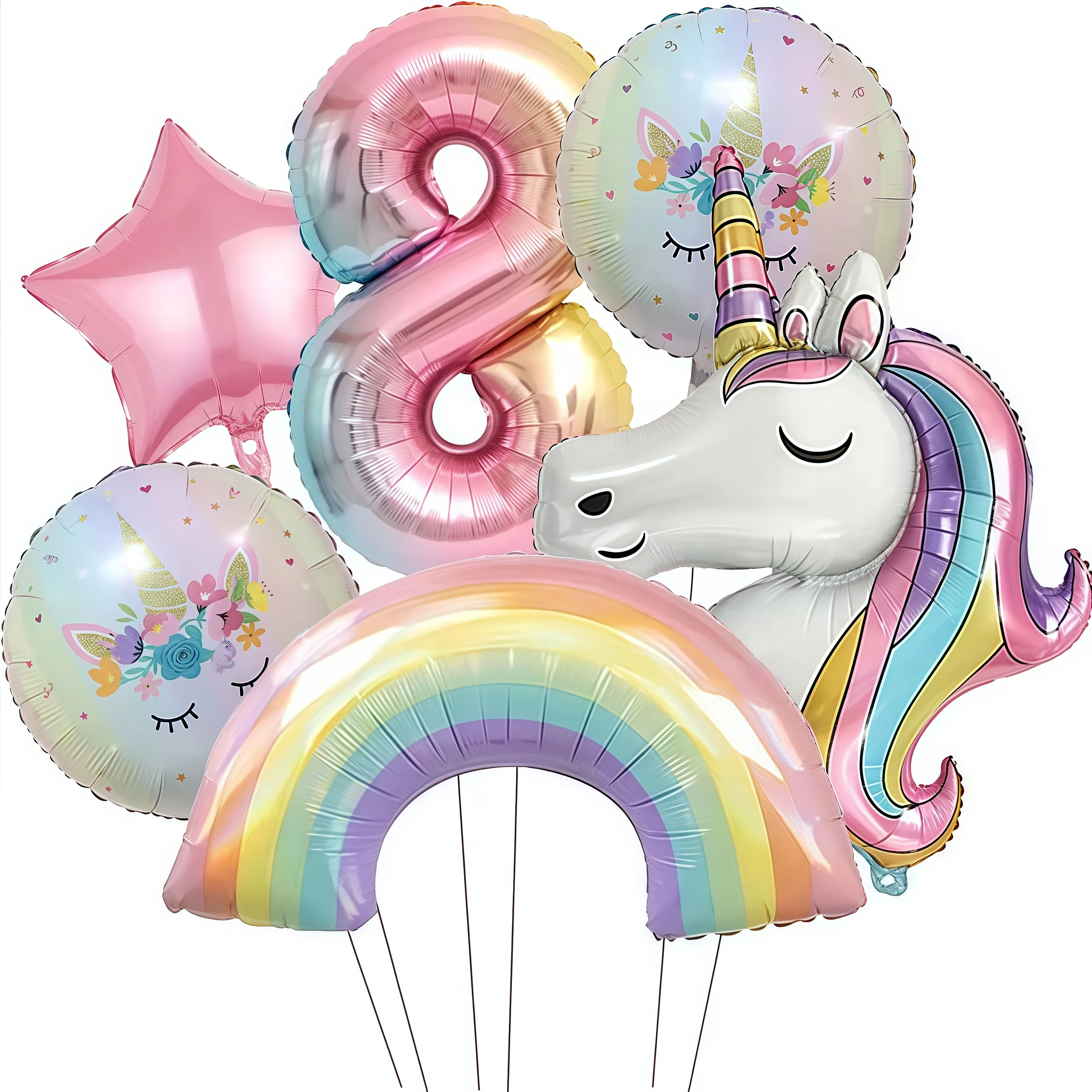 Eenhoorn Ballonnen Verjaardag Decoratie Regenboog Eenhoorn Folie Ballon Feestartikelen Kamer Decor Kinderen Meisjes Gunst Baby Douche Globos
