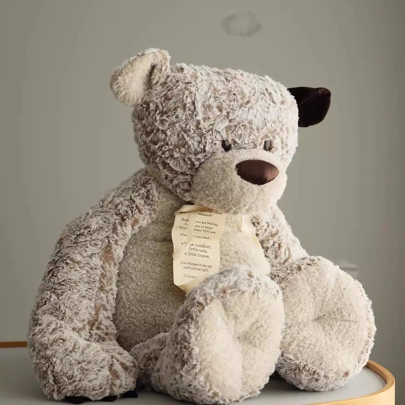 

Super soft doll, hand embroidered nose big bear, super hug bear