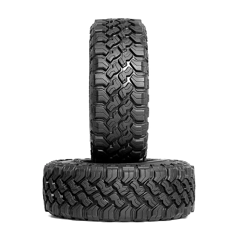 YSUN-4PCS 116mm 1,9 Zoll Gummireifen Rad für 1/10 RC Crawler Auto Axial SCX10 Pro Capra Traxs TRX4 D90 Redcat