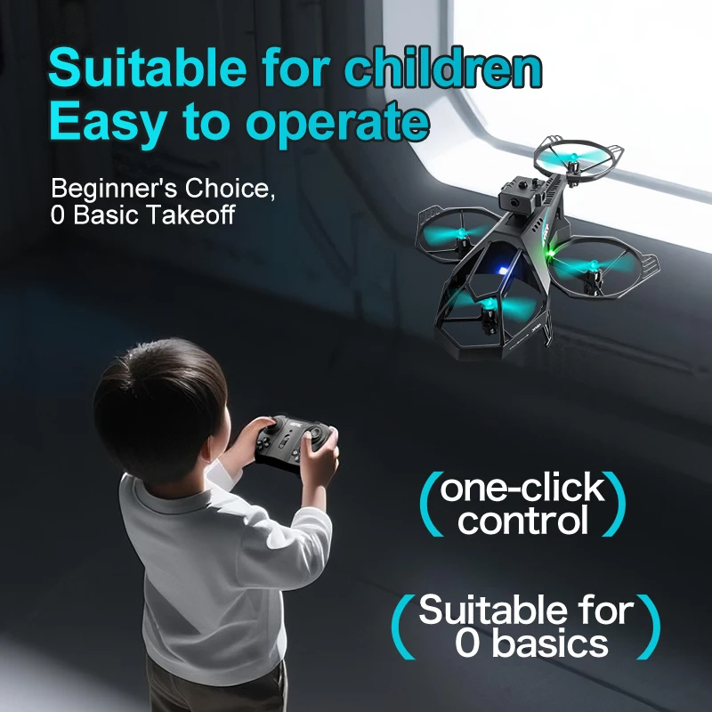 طائرة التحكم عن بعد V35 الجديدة 2.4 جيجا هرتز 360 ° حيلة صغيرة بدون طيار تجنب العوائق وضع مقطوعة الرأس RC هليكوبتر لعبة هدية للأطفال #5