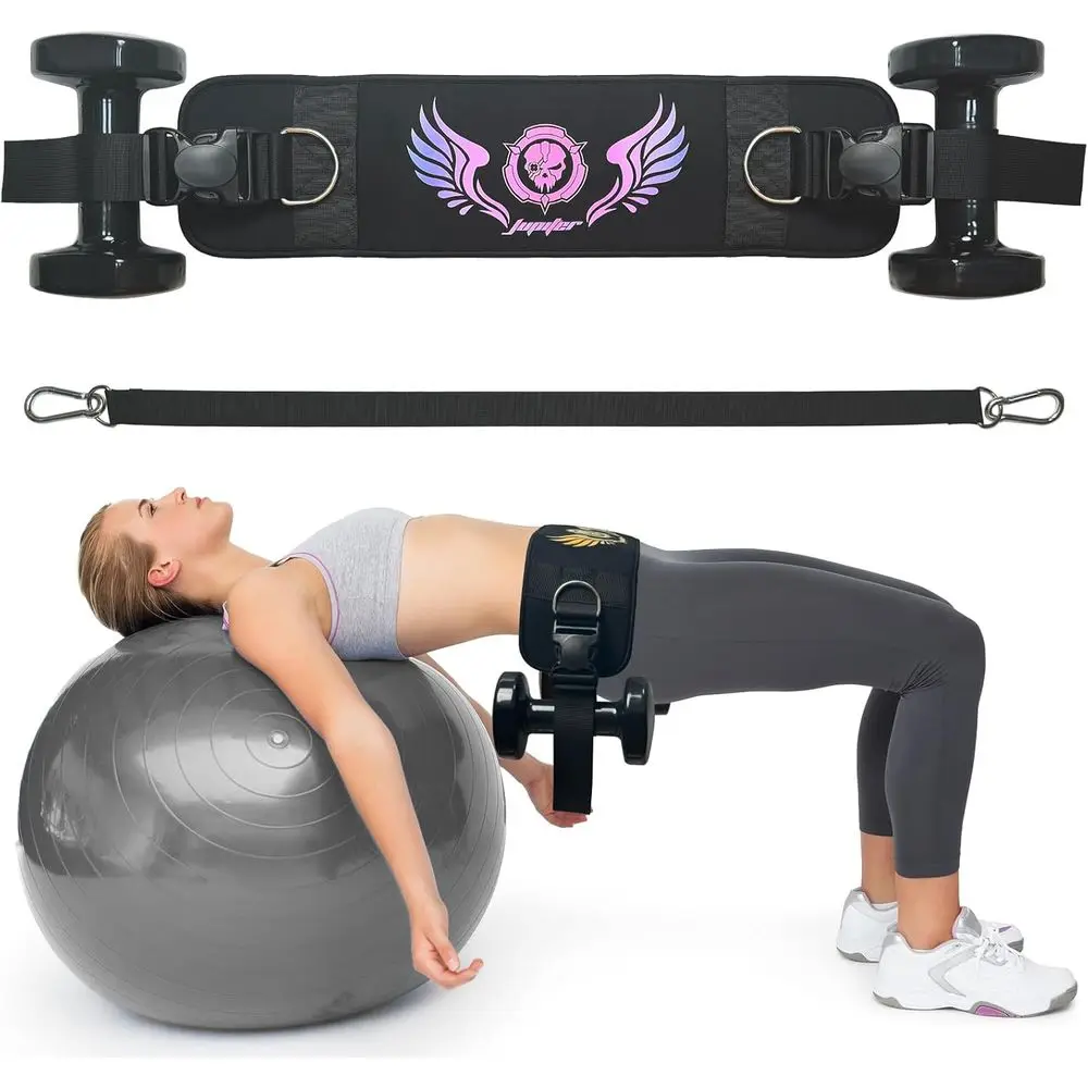 

Universal Dual-Purpose Hip Thrust Belt for Intense Glute Training and Weightlifting - Supports Up to 300 lbs