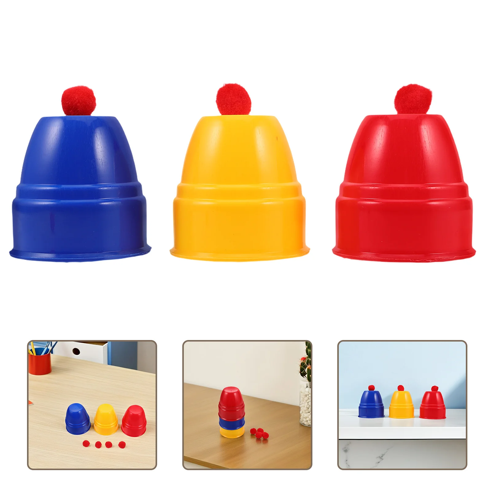 ชุดอุปกรณ์มายากลถ้วยและลูกบอล 10 ชุด สำหรับเด็ก ผู้เริ่มต้น วัยรุ่น งานปาร์ตี้ แสดงบนเวที ถ้วยมายากลสำหรับงานปาร์ตี้