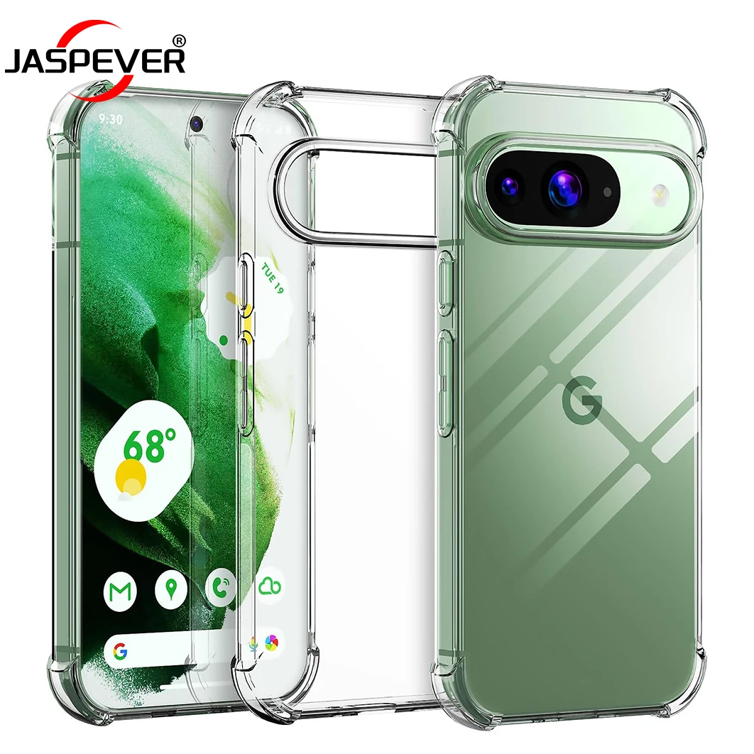 Shockproof Luxury Silicone Soft Ultra Thin Case For Google Pixel 9 8A 8 7 7A 6 Pro XL Clear Shell Back Cover For Google 8 A 9 XL