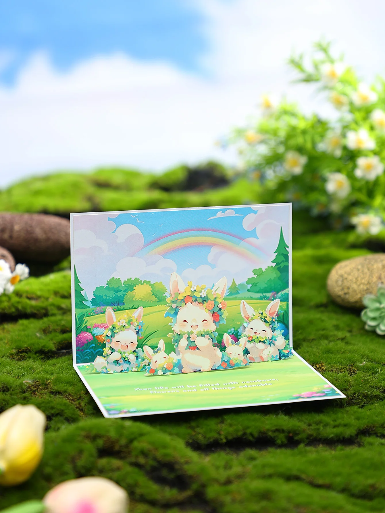 Osterhasen-Popup-Karte, 3D-Karte für die Geschenkdekoration zum Ostertag