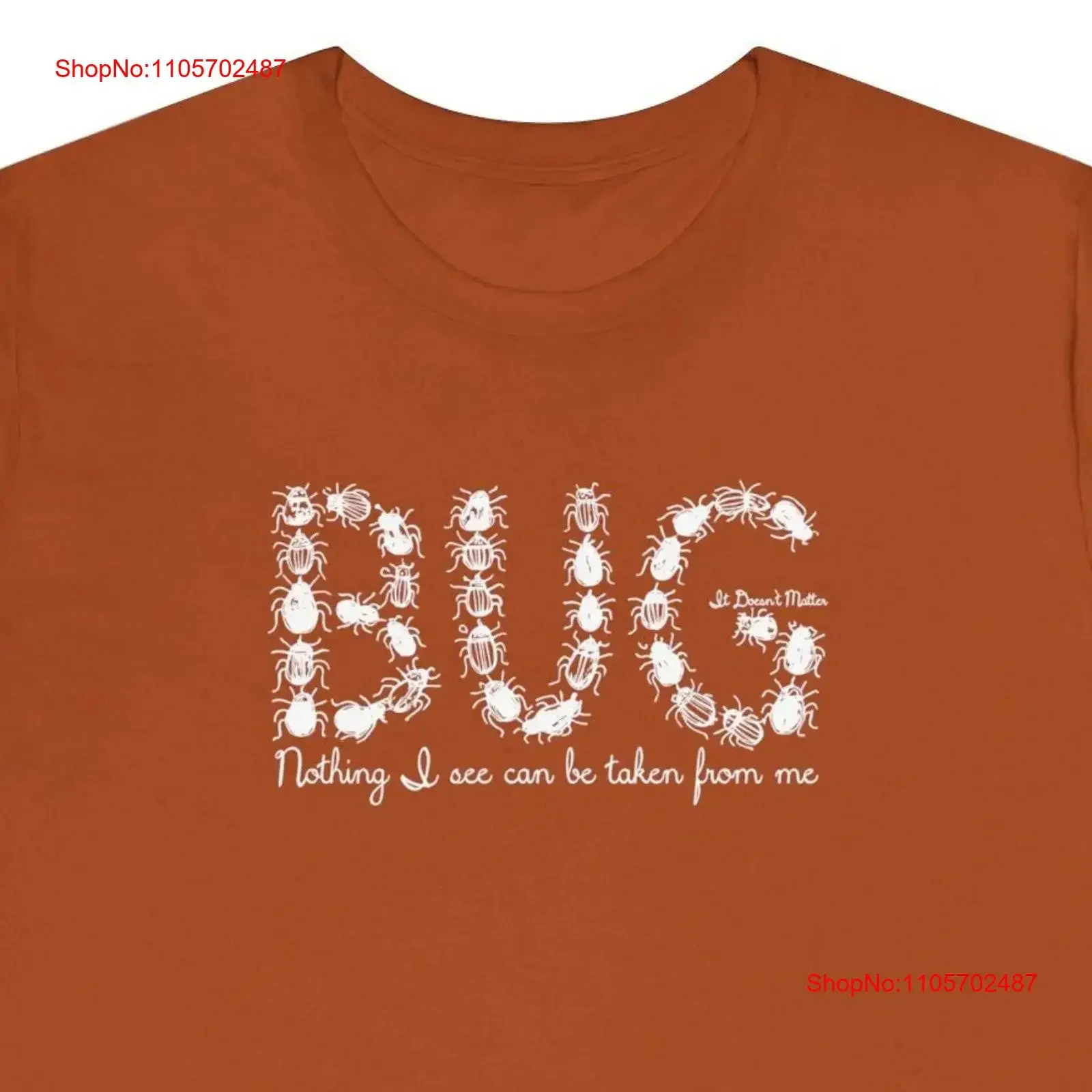Phish LoT T Shirt Lyric Bug It Doesn't Matter Concert Tour White on Dark Colored Blanks vintage Washed Top For Everyday Wear