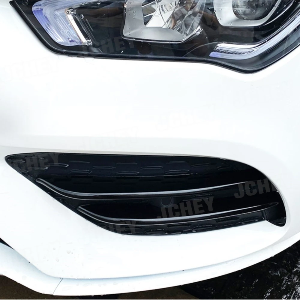 

for Benz CLA Class W118 C118 CLA200 260 Sport 2020+ Dry Carbon Fiber Front Fog Lamp Cover Trim ABS Fender Splitters Body Kits