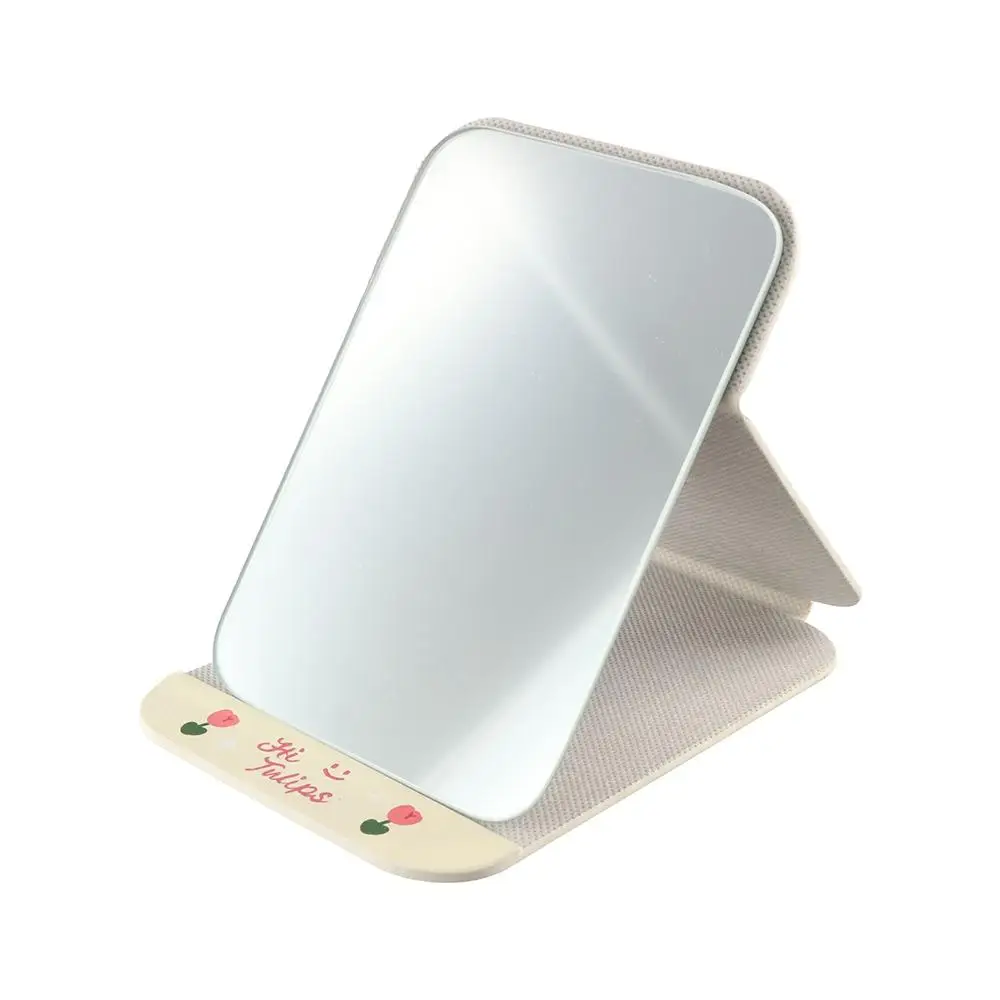 Folding Tulip Makeup Mirror HD Mirror Cosmetic Mirror Tulip Table Top Mirror Vanity Mirror Delicate