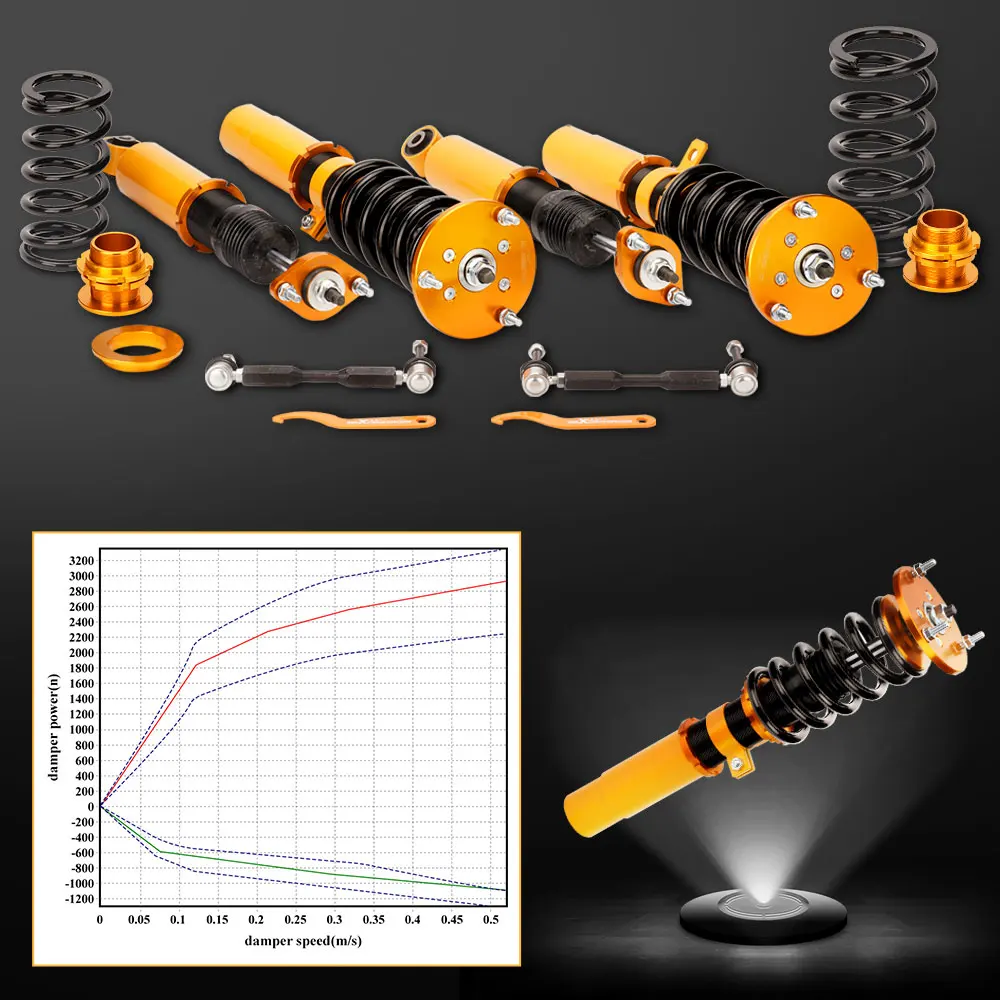 Coilovers For BMW Z4 Roadster E85 2003-2009 2.0i 2.2i 2.5i 3.0i 2.5 si 3.0 si  E85 E86 2003-2009 Adjustable Height Shocks 4pcs