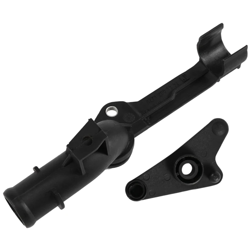 

Черный пластиковый масляный радиатор водопроводной трубы двигателя для головки блока цилиндров, подходит для Mercedes Benz C230 W203 M271 A 2712001352