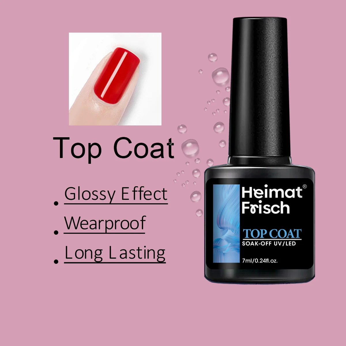 Gel polido e fosco com revestimento superior e inferior com efeito brilhante duradouro, esmalte de imersão, sem álcool, presente perfeito para