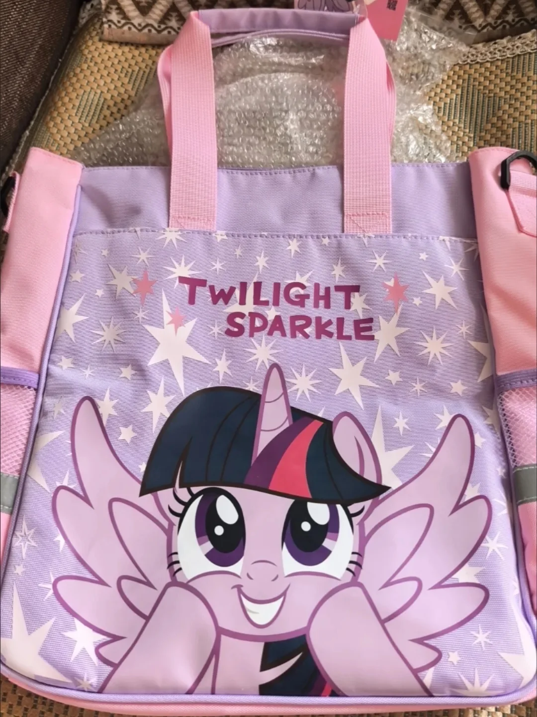 IiGEN My Little Pony Twilight Sparkle Tutoring Storage Bag Water Resistant Large Capacity Double Pockets Aesthetic Shoulder Bag