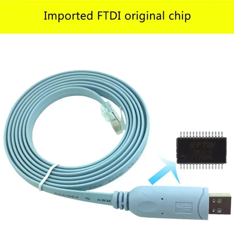 وصلة Usb كابل وحدة التحكم rj45 ، ftdi ، ft232r ، رقاقة ، rs232 ، مستوى ، m ، 3m ، 5m ، لسيسكو ، h3c ، hp ، جهاز التوجيه من شركة هاواوي