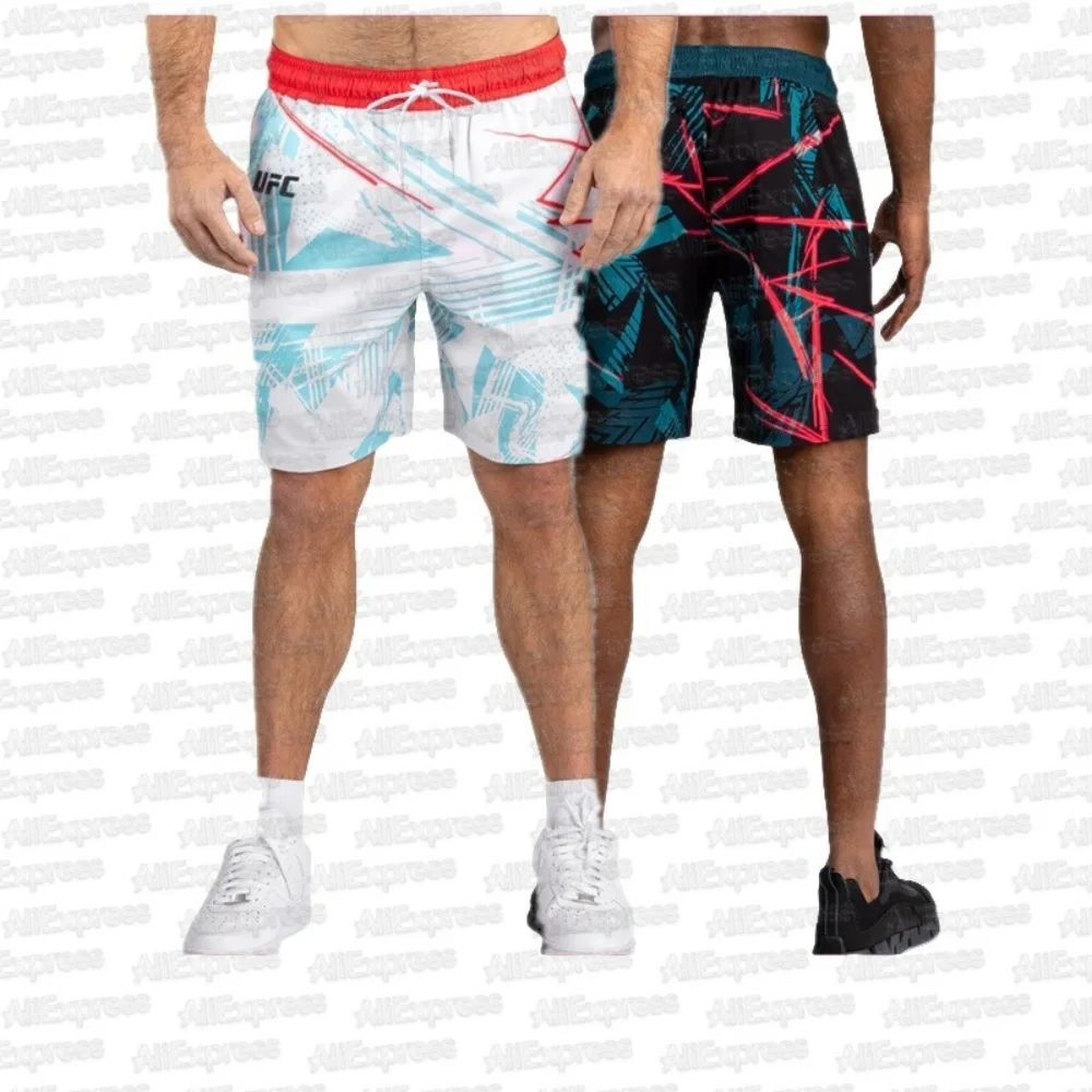 

Мужские быстросохнущие боксерские шорты, лето 2025, UFC, дышащие спортивные шорты для фитнеса, впитывающие пот, боевые шорты для соревнований