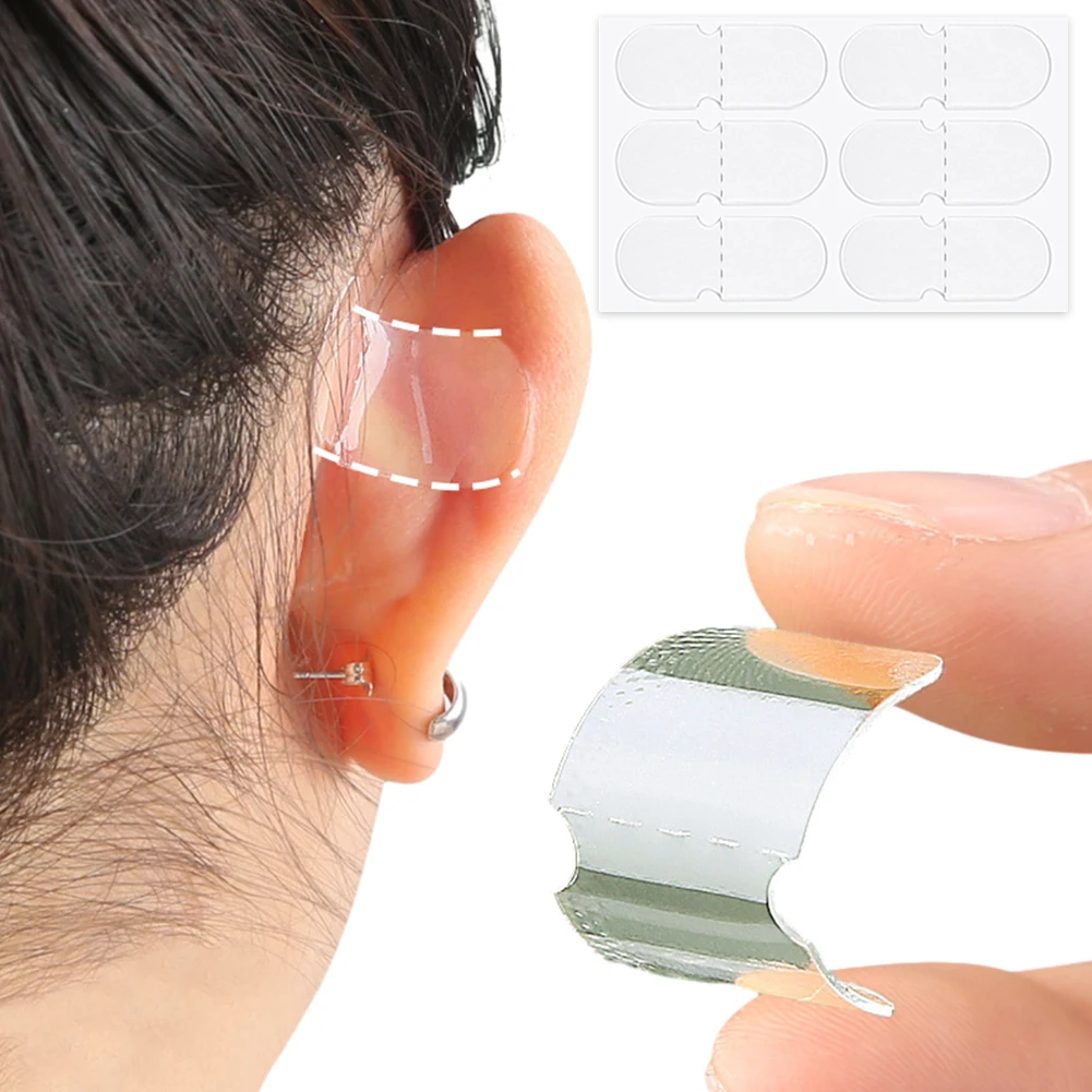 60 Pcs Elf Ear Stickers Solves The Problem of The Big Ear Aesthetic Correctors Self Adhesive Big Ear Supporters for Women Girls
