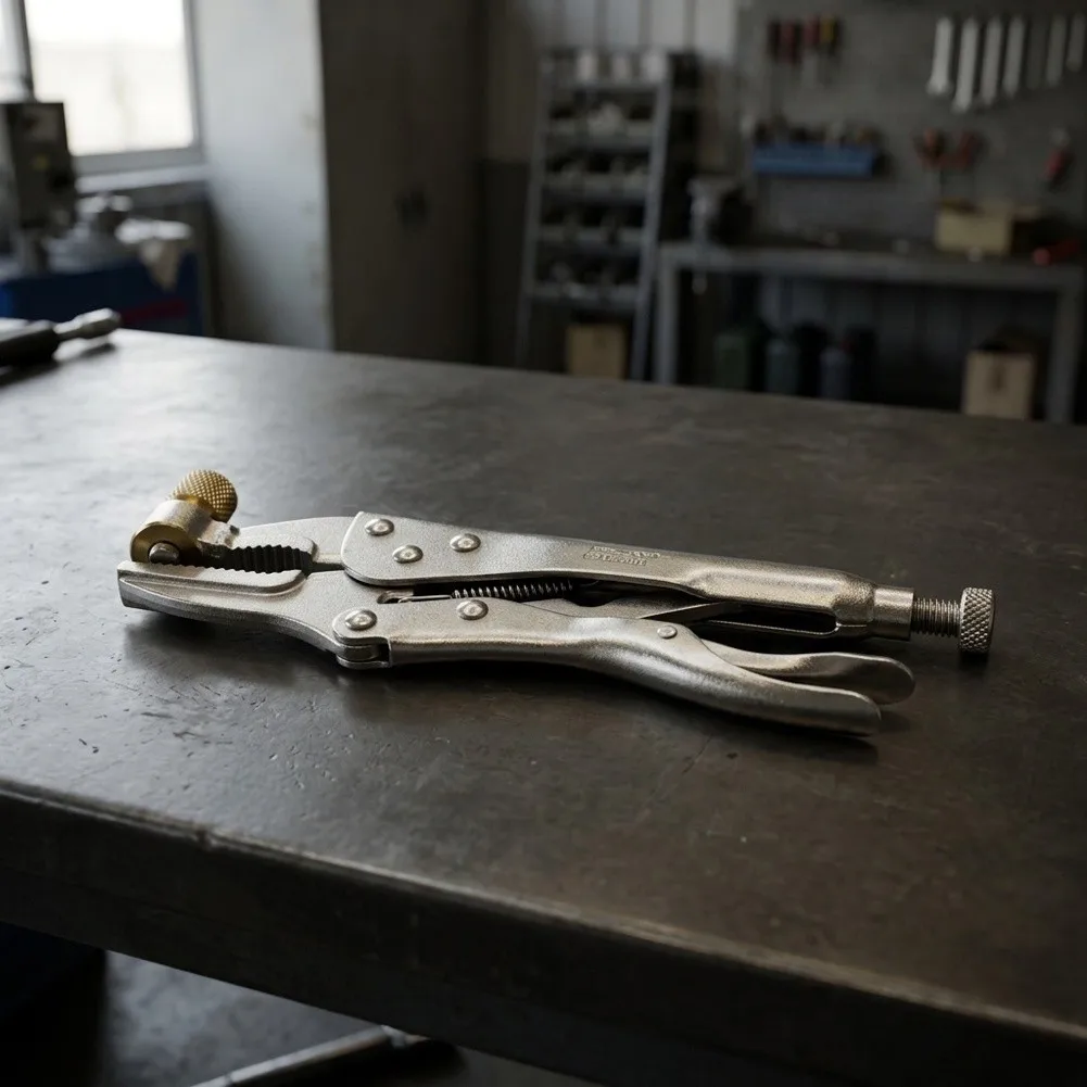 Manual Hydraulic Pliers CT-308 For 4-8mm Refrigeration Gas Line Recovery Adjustable Grip Metal Alloy Steel Hand Tool