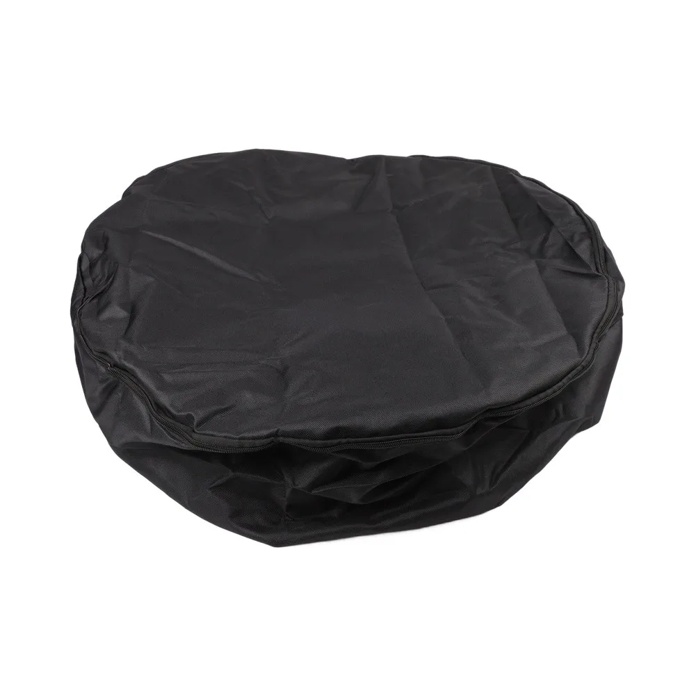 Car Spare Tire Cover Bag for Protection and Storage with Handle and Concealed Pocket for Screw Parts Fits SUVs Vans and Cars