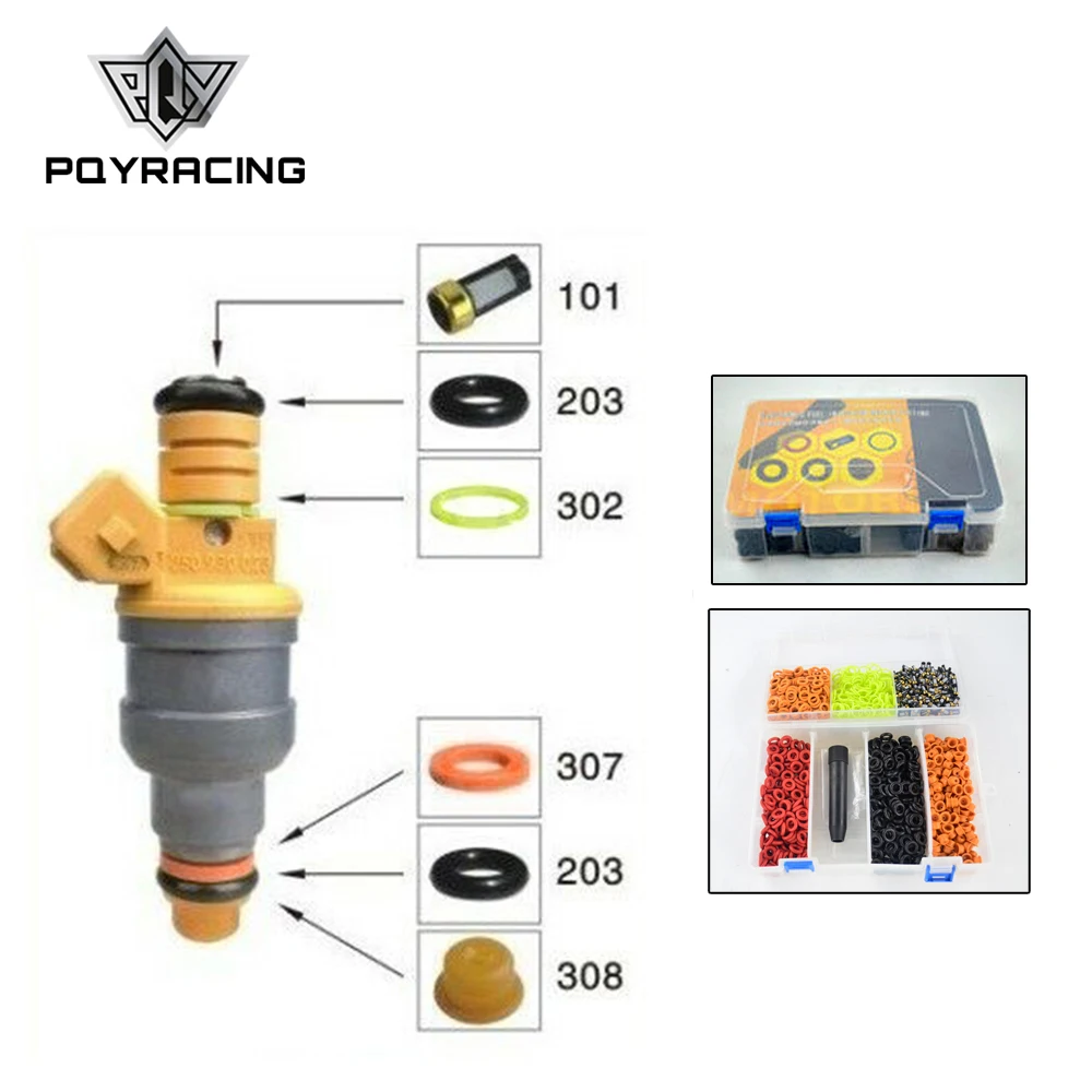 PQY - Universal type Fuel injector repair kits ,Electronic Fuel Injection Repair Fitting,200sets/box PQY4489