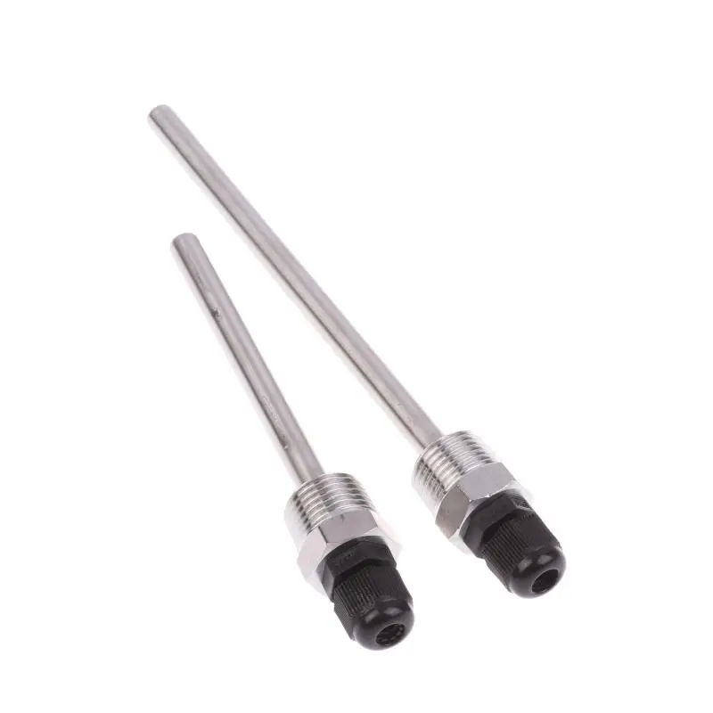 Protecteur de manchons d'immersion en acier inoxydable 304, 30-200mm, filetage 1/2 BSP G OD8mm, poche pour capteur de température