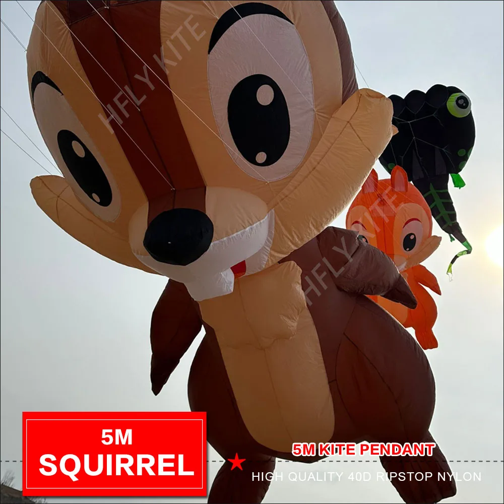 new arrival3.5m and 5m  squirrel The chipmunk  kite pendant line laundry 40d ripstop nylon