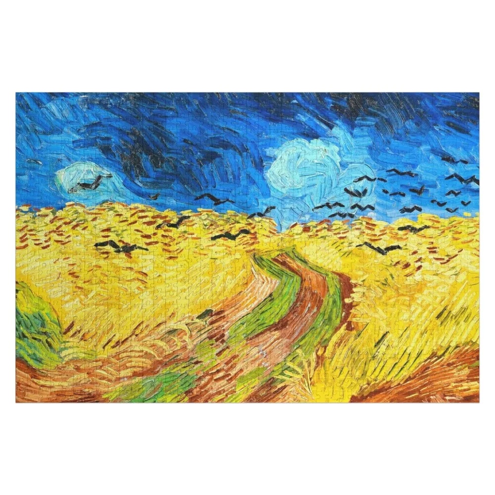 

Van Gogh Wheatfield with Crows Fine Art Jigsaw Puzzle Customized Photo Custom Gifts Scale Motors Name Wooden Toy Puzzle