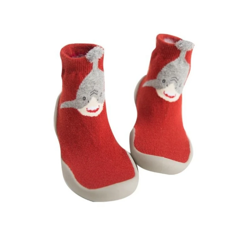 New Spring Baby Toddler Shoes Baby  Shoes Non-slip Fox Tiger  Thickening Shoes Sock Floor Shoes Foot Socks Animal Style Tz05