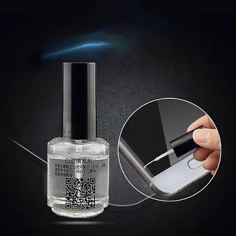 Samsung Compatible Invisible Tempered Glass Screen Protector with Nano White Edge Repair Liquid