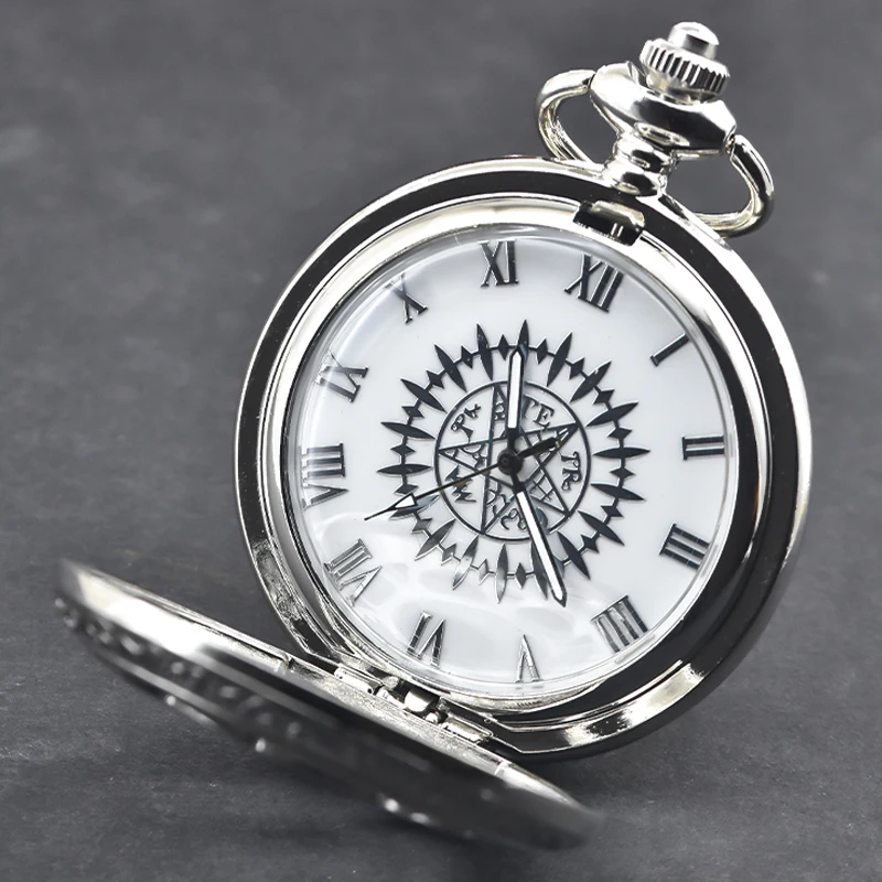 Retro-Charme, neutrale Mode, hohle Blume, römische Ziffern, Quarz, Steampunk-Taschenuhr, Halskette für Herren und Damen, Anhänger, Geschenk – Detail 2