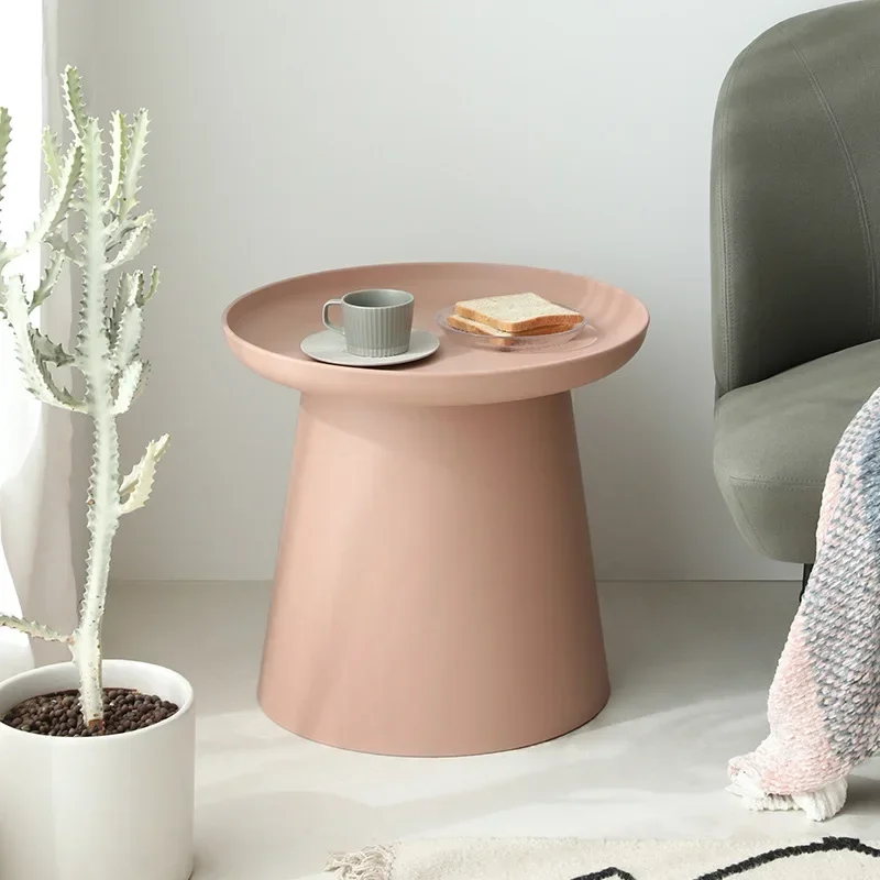 

Nordic Round Side Table Plastic Living Room Household Small Apartment Small Round Table Simple Sofa Simple Coffee Table