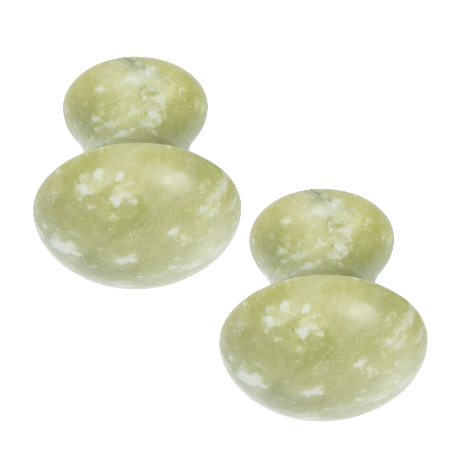 เครื่องนวดหน้าหยกกัวซา 2 ชิ้น สำหรับดูแลผิวหน้า รอบดวงตา ลำคอ บำรุงผิว และลดเลือนริ้วรอย